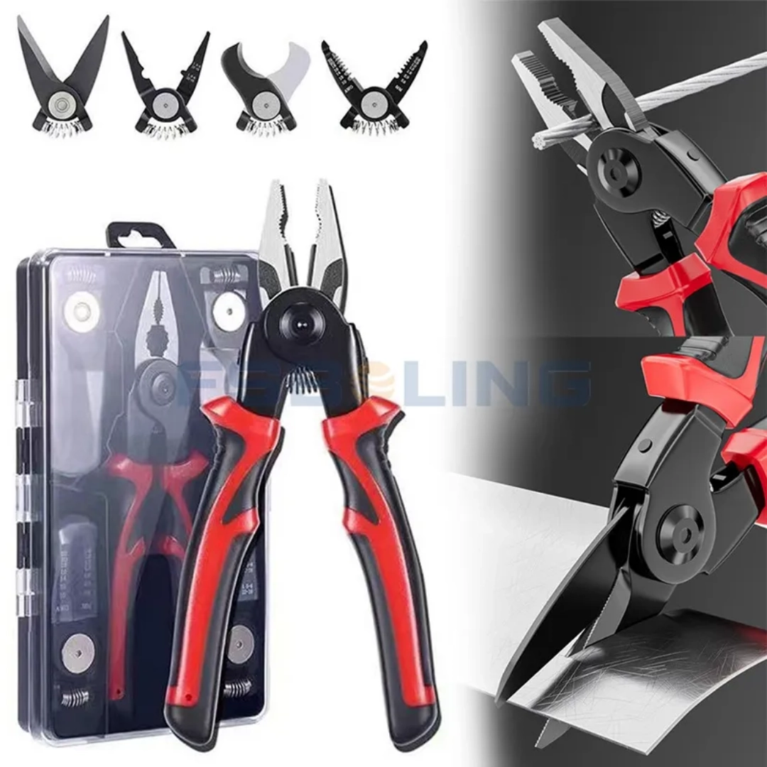 Multifunctional Combination Pliers Wire Strippers Cable Cutting Piiers Set