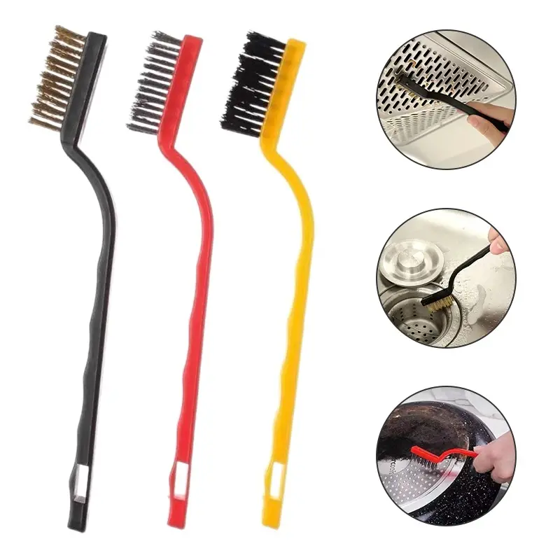 3Pcs Gas Stove Brush Cleaning Wire Brushes