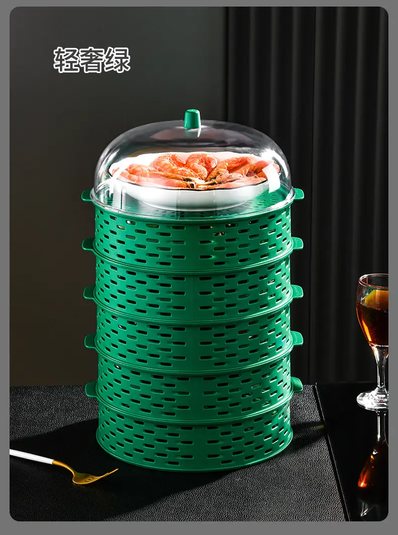 Hollow vegetable cover Dining Table Food Cover kitchen shelf 5 layer food dust cover anti-insect and anti-fly leftovers storage artifact